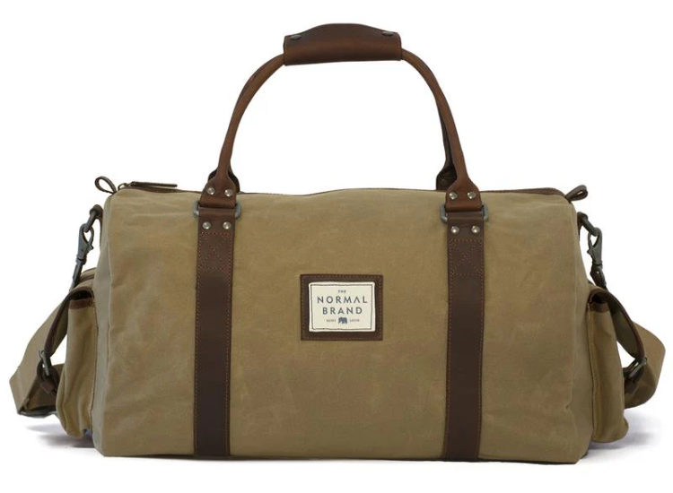 A tan duffel bag from The Normal Brand.
