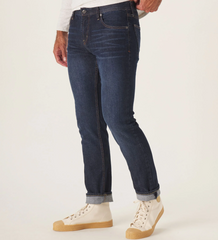 Front view of The Normal Jean from The Normal Brand in dark blue color.