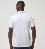 TravisMathew Merica Polo for men, in the color white.