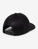 TravisMathew Shipwreck Beach Snapback Hat in the color black.