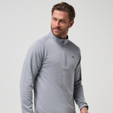 A Upgraded Pullover Sweater from TravisMathew in the color Heather Grey.