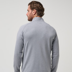 A Upgraded Pullover Sweater from TravisMathew in the color Heather Grey.