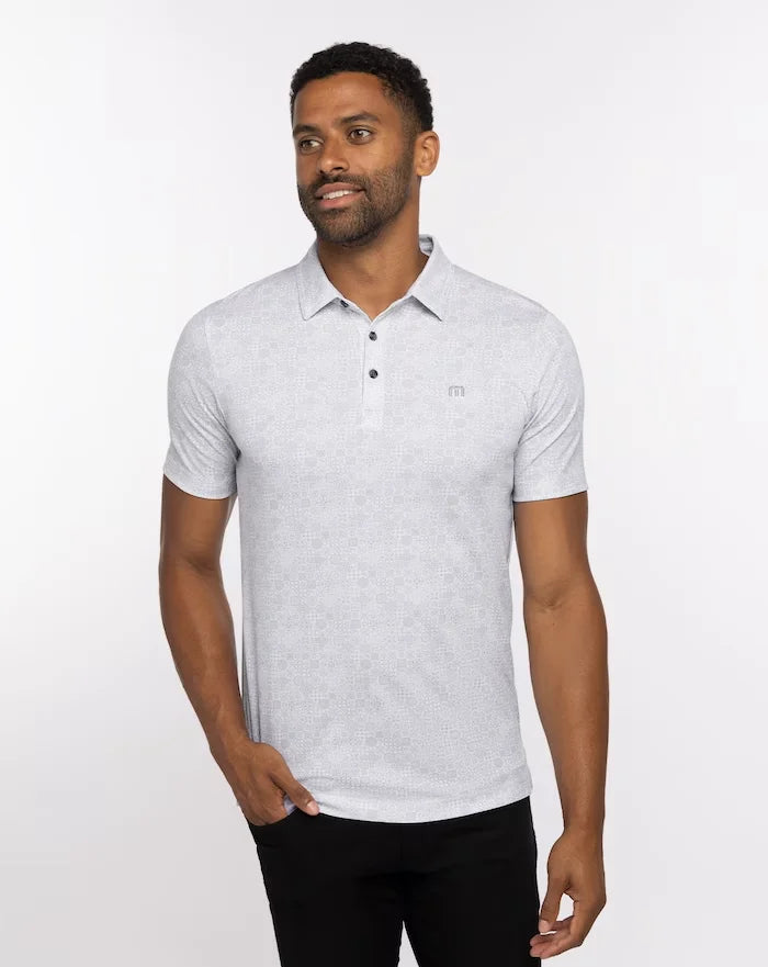 TravisMathew Men's Cozumel Polo in the color white.