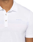 TravisMathew Men's Gulf Side Polo in the color white.