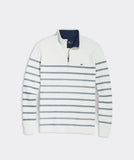 Vineyard Vines Breton Stripe Saltwater Quarter-Zip | Nautical Navy