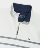 Vineyard Vines Breton Stripe Saltwater Quarter-Zip | Nautical Navy