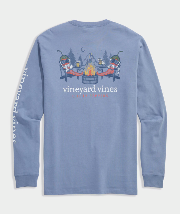 Chilly Peppers Long Sleeve Pocket Tee
