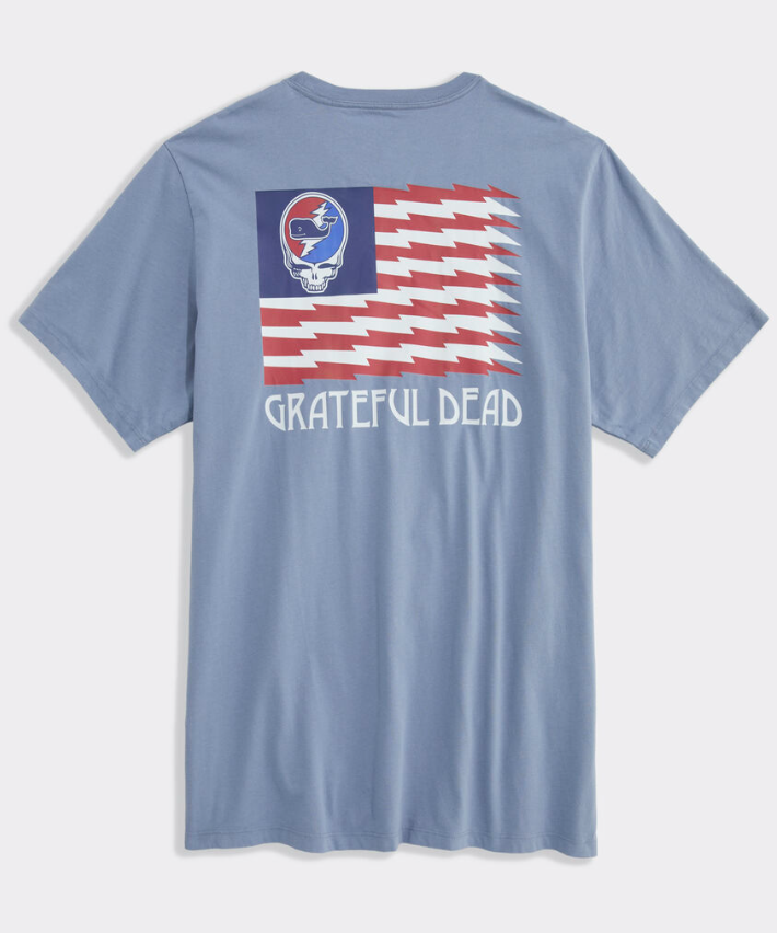 Grateful Dead USA Flag Short Sleeve Tee