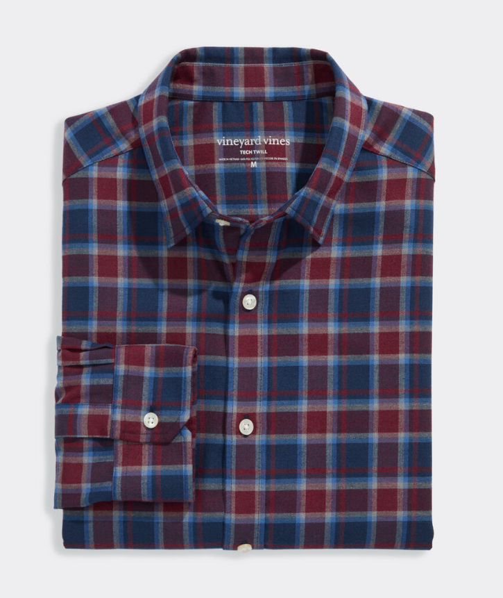 Jethro Plaid Tech Twill Shirt