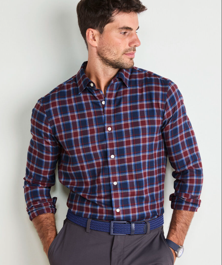 Jethro Plaid Tech Twill Shirt