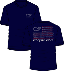 Vineyard Vines Rope Flag Short Sleeve Tee | Nautical Navy