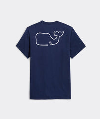 Vineyard Vines Whale Club Short Sleeve Pocket Tee | Blue Blazer