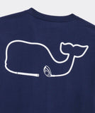 Vineyard Vines Whale Club Short Sleeve Pocket Tee | Blue Blazer