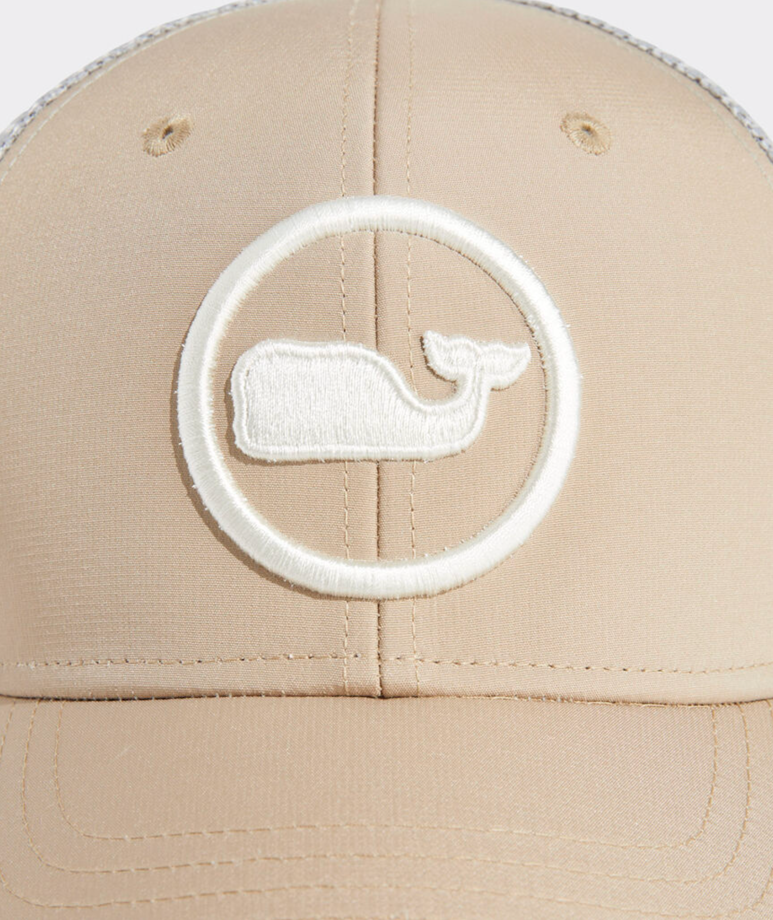 Whale Dot Performance Trucker Hat | Khaki