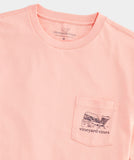 A men's Vineyard Vines T-Shirt that reads, Bite into Paradise.