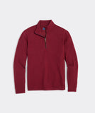 Vineyard Vines men's Calm Water Quarter-Zip in the color crimson. 