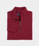 Vineyard Vines men's Calm Water Quarter-Zip in the color crimson. 