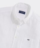 Vineyard Vines Linen Solid Shirt - White