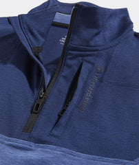 A men's On-The-Go Shep Shirt in the color blue. Designed by Vineyard Vines.