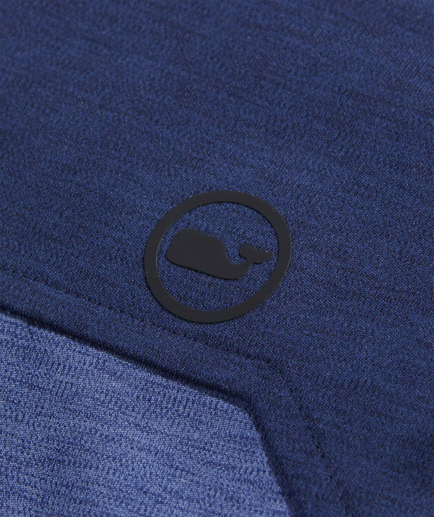 A men's On-The-Go Shep Shirt in the color blue. Designed by Vineyard Vines.