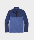 A men's On-The-Go Shep Shirt in the color blue. Designed by Vineyard Vines.