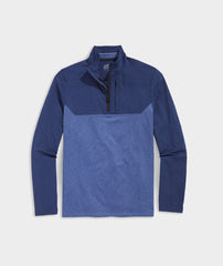 A men's On-The-Go Shep Shirt in the color blue. Designed by Vineyard Vines.