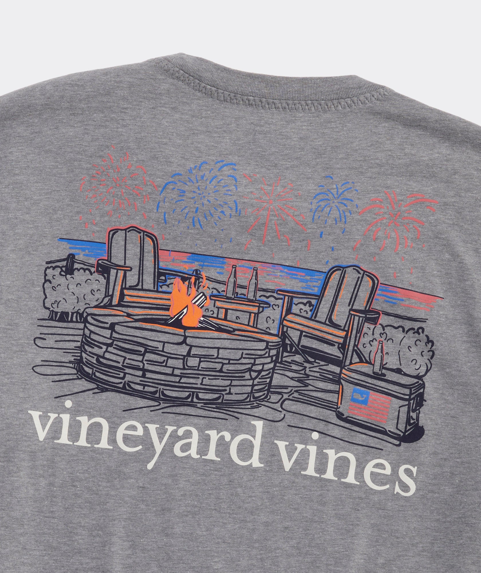 Fire-Pit Fireworks Short Sleeve Dunes