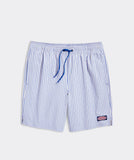 Vineyard Vines Chappy Swim Trunks in the color blue.