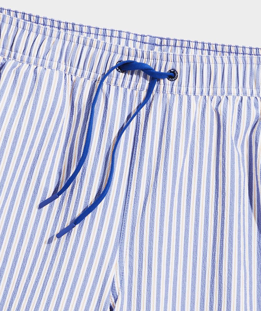 Vineyard Vines Chappy Swim Trunks in the color blue.