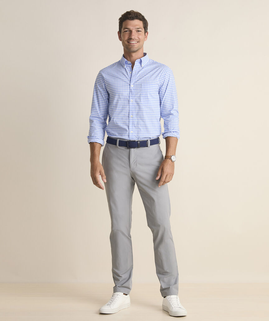 On-The-Go Pant in gray.