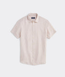 Vineyard Vines Stripe Linen Short Sleeve Shirt.