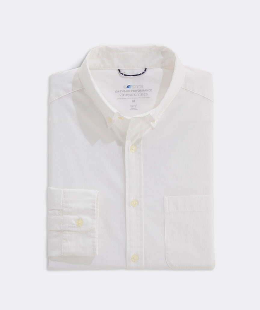 Vineyard Vines Solid On-The-Go Brrr Shirt.