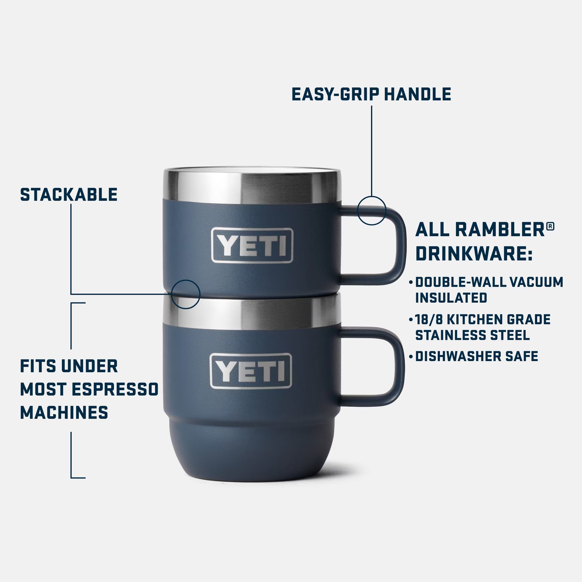 Rambler 6 oz Stackable Mugs (2 Pack)