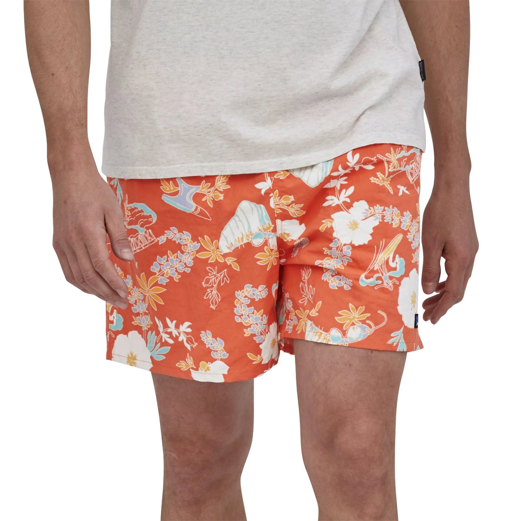 Men's Baggies™ Shorts - 5" Inches - CLIMB HIKE SURF: TIGERLILY ORANGE