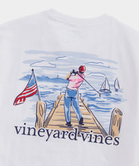 Golf Swing Short Sleeve Tee from Vineyard Vines in the color white.