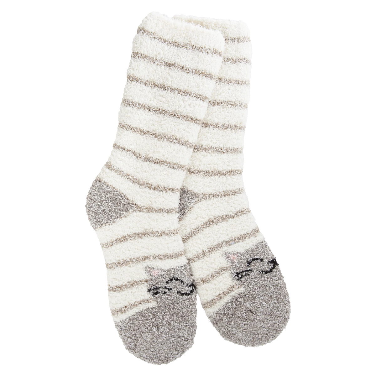 Knit Pickin Crew Socks - Cat Stripe