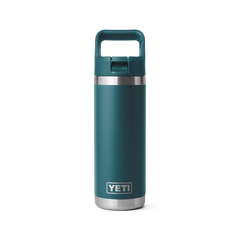 Rambler 18 oz Water Bottle With Straw Cap - Agave Teal