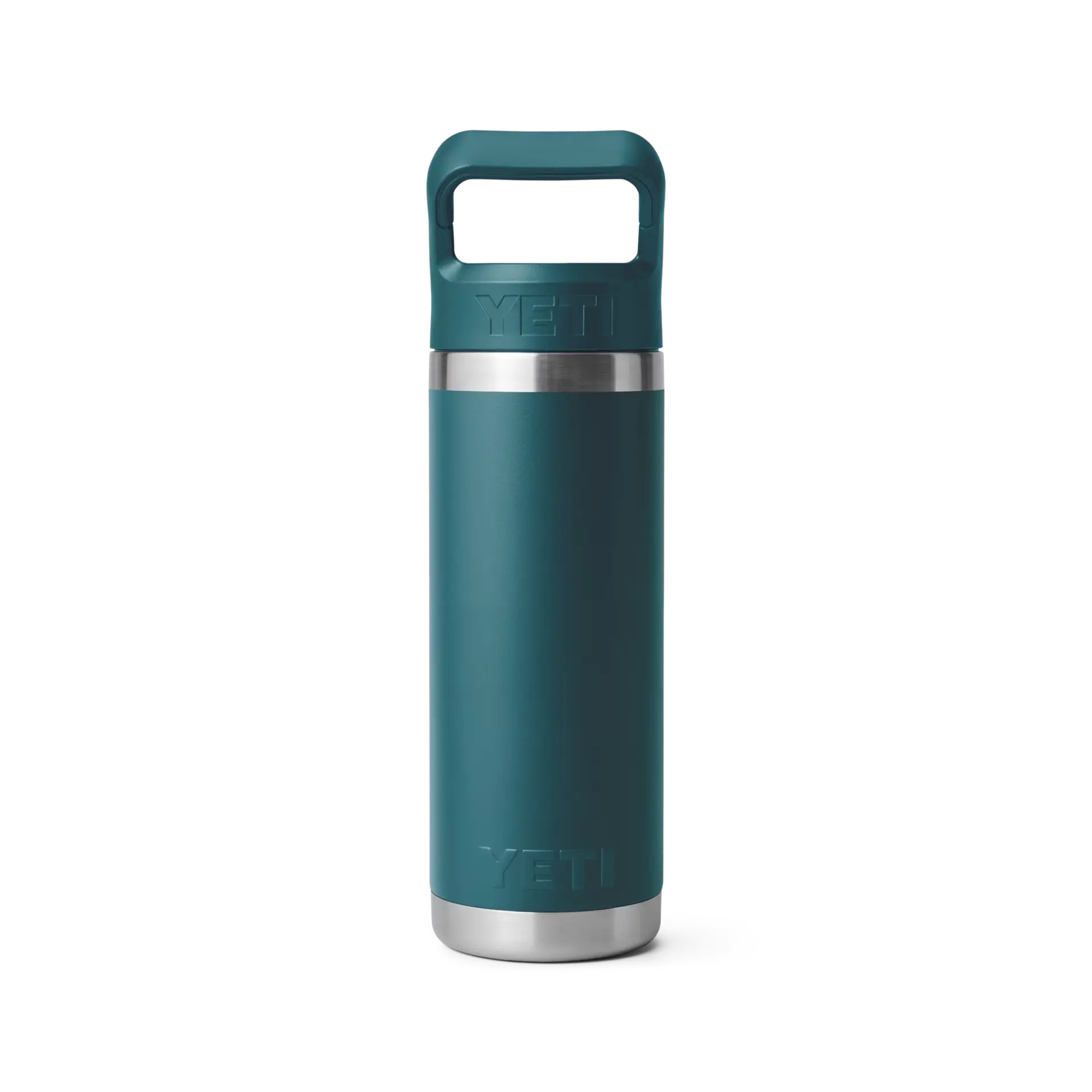 Rambler 18 oz Water Bottle With Straw Cap - Agave Teal