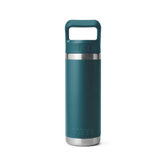 Rambler 18 oz Water Bottle With Straw Cap - Agave Teal