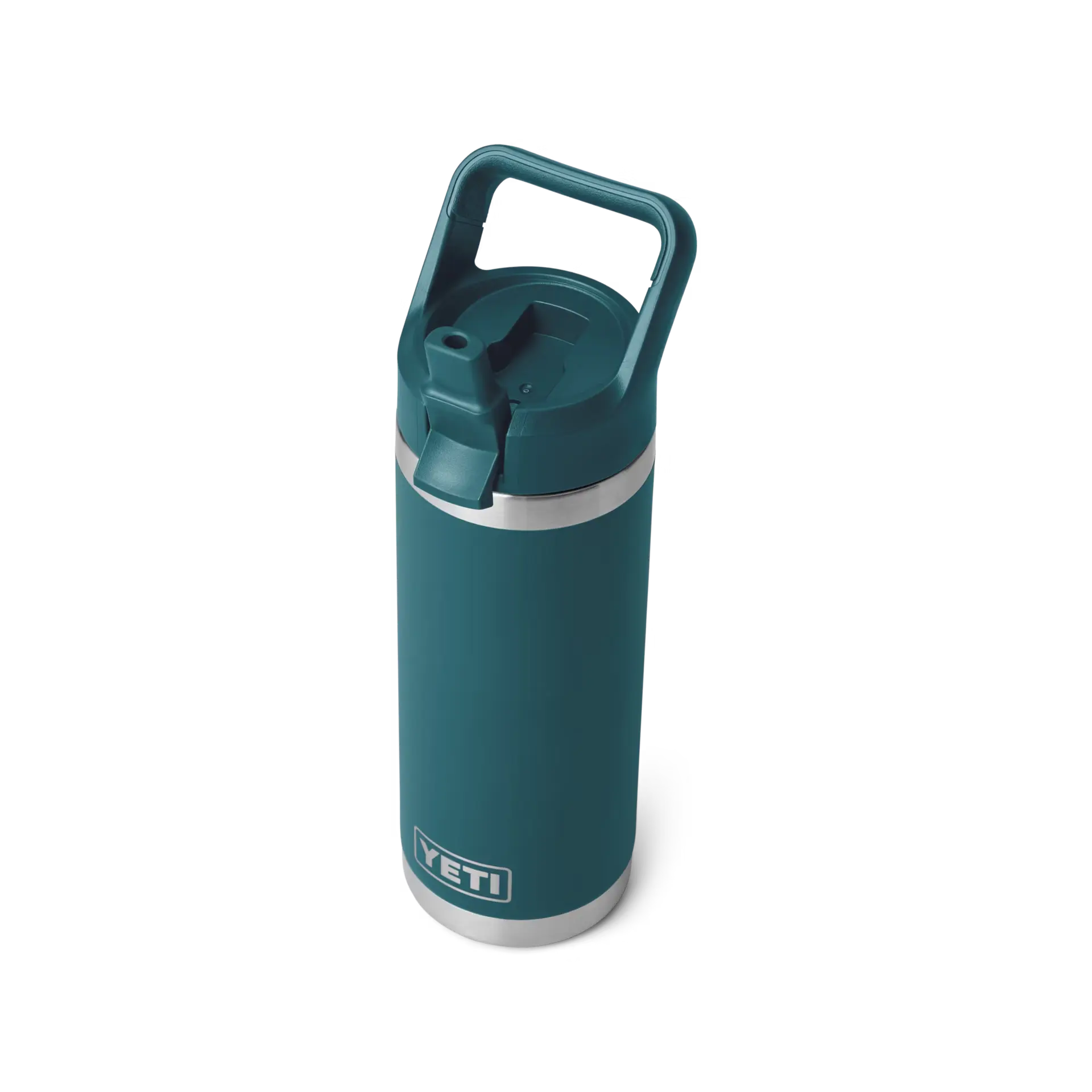 Rambler 18 oz Water Bottle With Straw Cap - Agave Teal