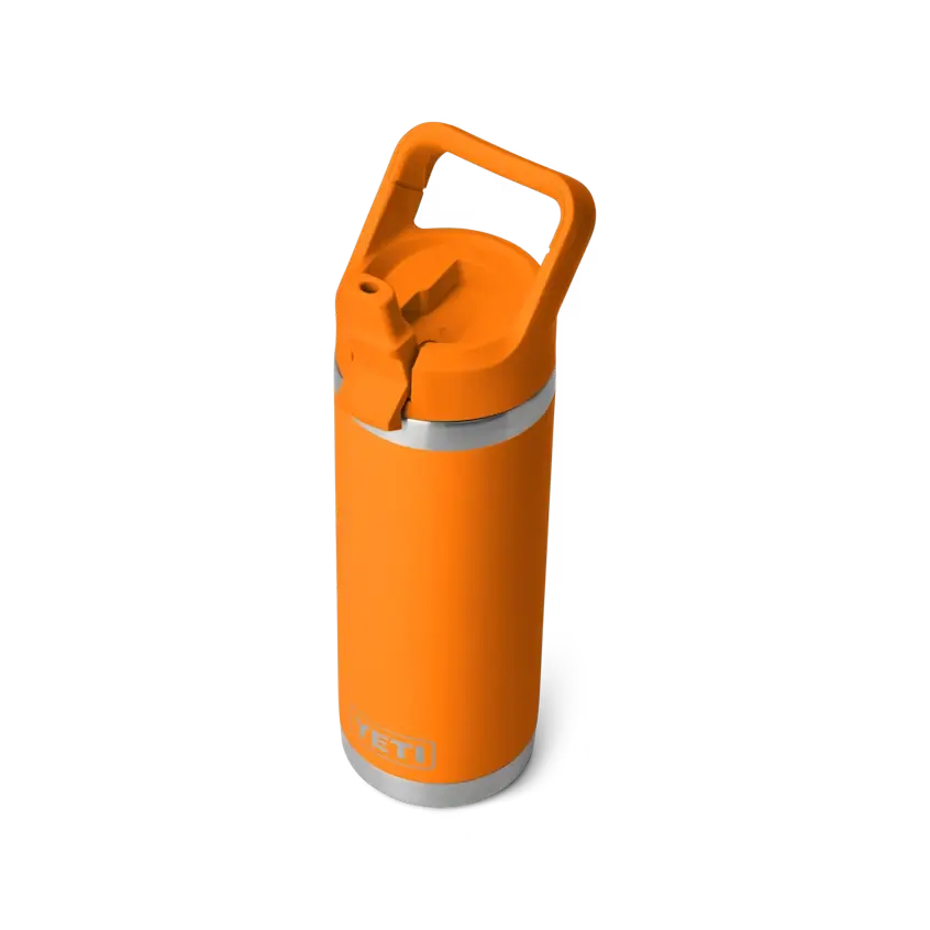 Rambler 18 oz Water Bottle With Straw Cap - King Crab Orange