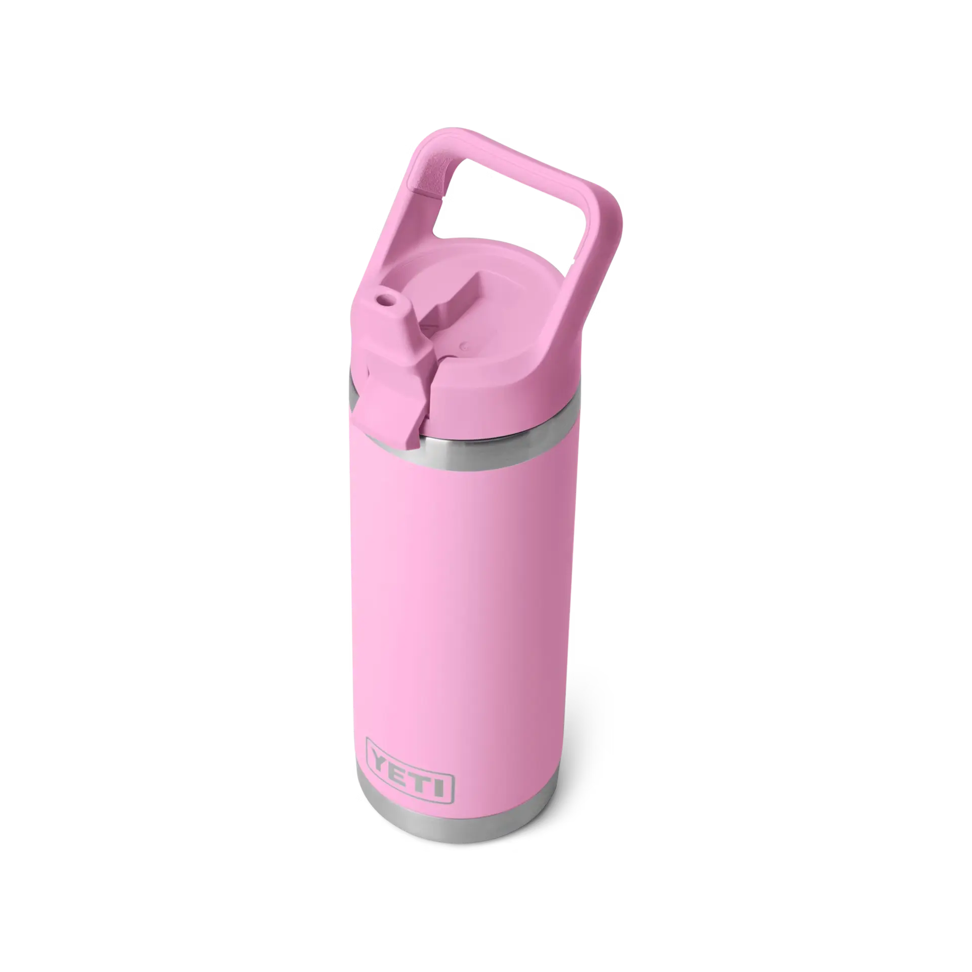 Rambler 18 oz Water Bottle With Straw Cap - Power Pink