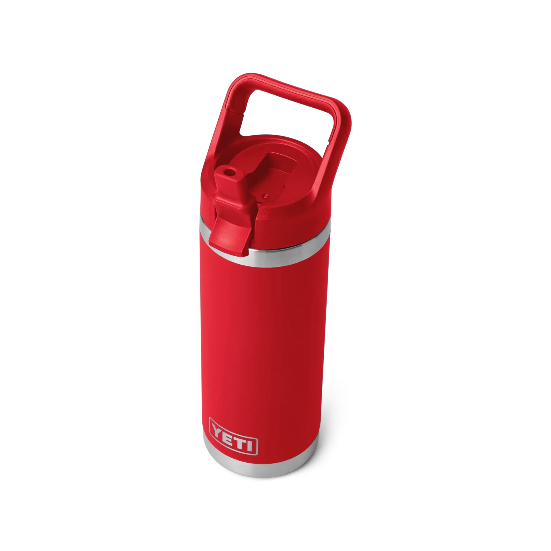 Rambler 18 oz Water Bottle With Straw Cap - Rescue Red