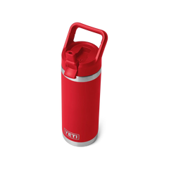 Rambler 18 oz Water Bottle With Straw Cap - Rescue Red