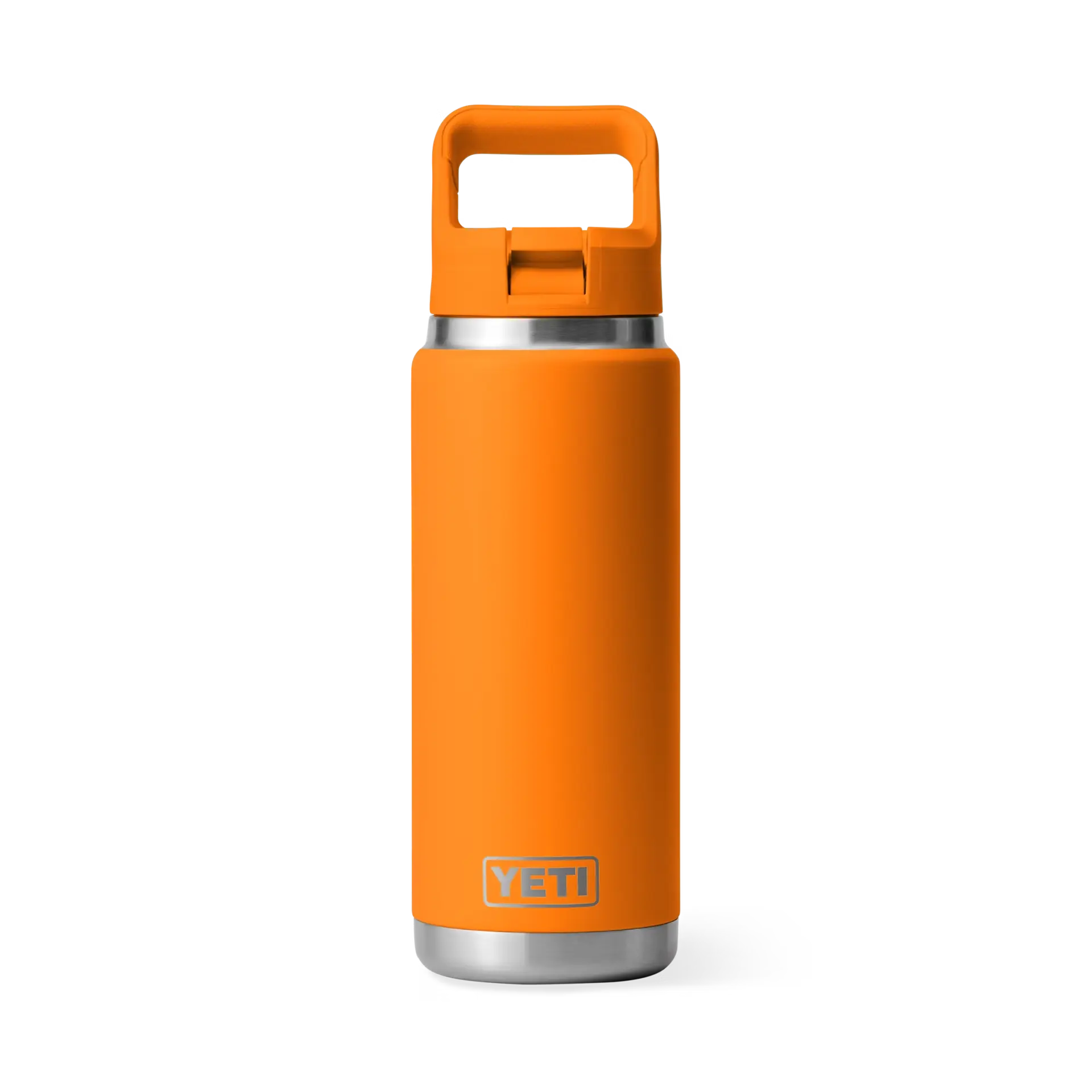 YETI Rambler 26 oz Water Bottle With Straw Cap - King Crab Orange