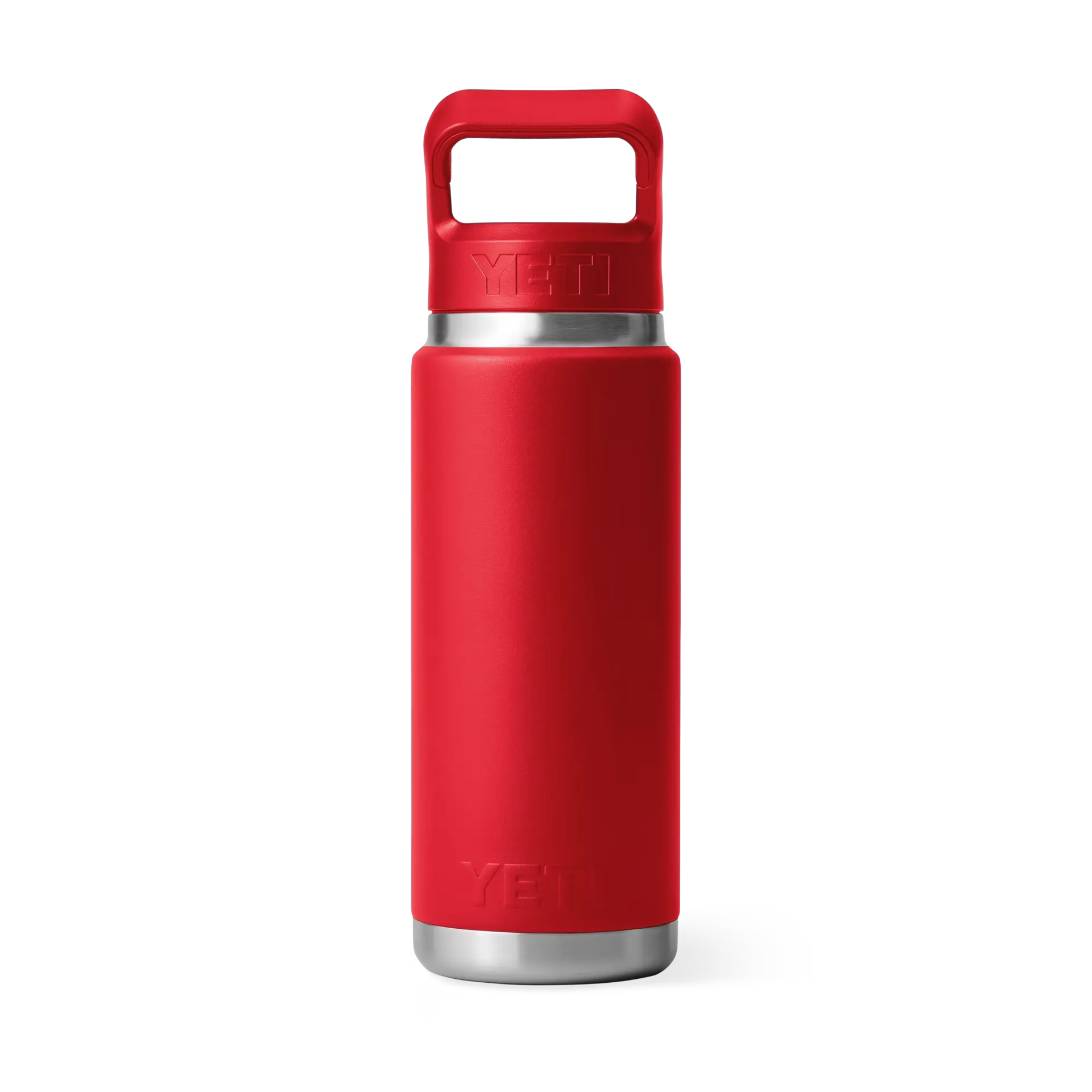 YETI Rambler 26 oz Water Bottle With Straw Cap - Rescue Red