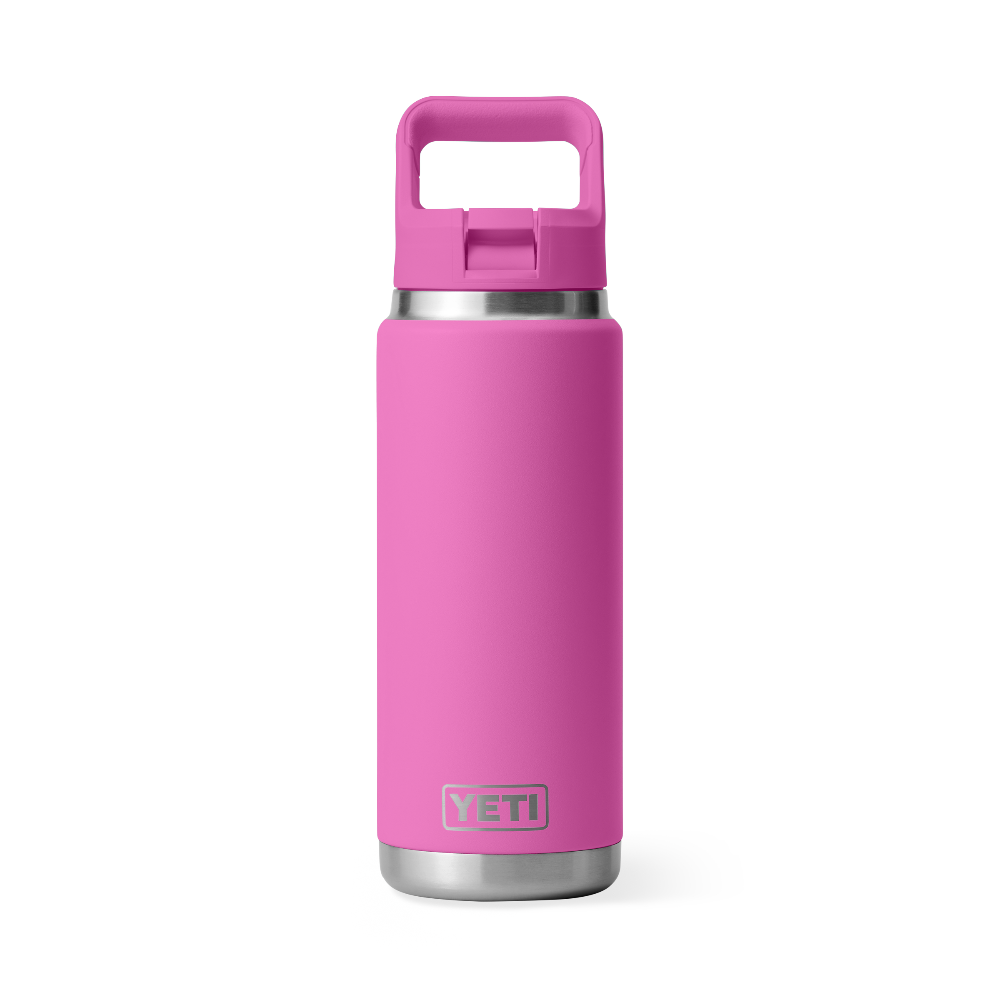 YETI Rambler 26 oz Water Bottle With Straw Cap - Wildflower Fuchsia