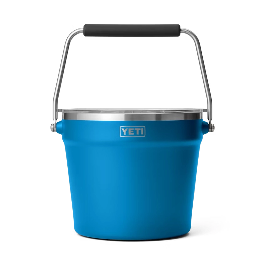 YETI Rambler Beverage Bucket in Big Wave Blue.