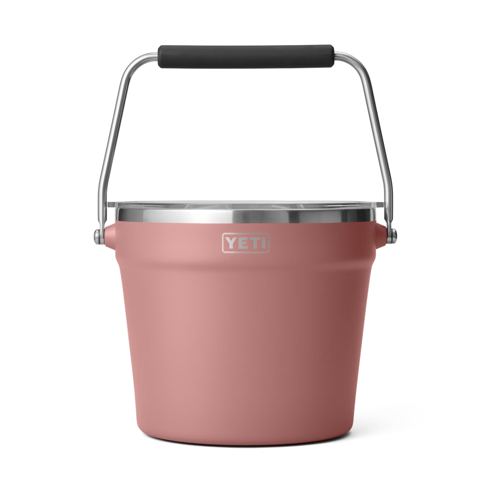 Rambler Beverage Bucket in Sandstone Pink.