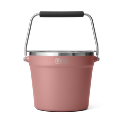 Rambler Beverage Bucket in Sandstone Pink.